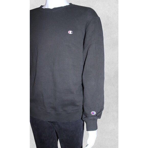 CHAMPION Retro Crewneck Sweatshirt in Black - Unisex XXL (Fits Smaller) - Picture 2 of 10